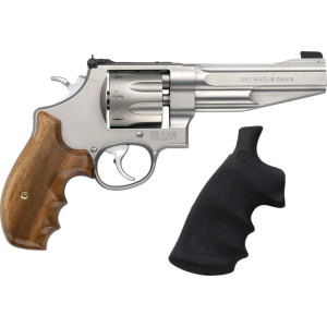 Smith & Wesson Smith & Wesson 170210 627 Performance Center DA/SA .357 5\" 8 Wood (Rubber Grip Included) Stainless Revolver - $1378.13 at Classic Firearms