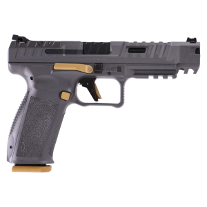 Canik Canik HG6771T-N - SFx Rival Canik Grey Semi-Auto 9mm Pistol, 5\" Barrel, 2-10 Round Mags, Holster, Case, Adjustable Sights & Optic Plates, Professional Grade - $629.99 at Classic Firearms