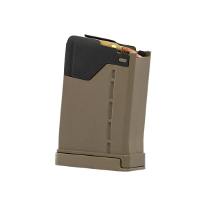 Lancer L5AWM 10rd 5.56x45mm, FDE Polymer with Steel Feed Lips, Fits AR-15 - Lancer