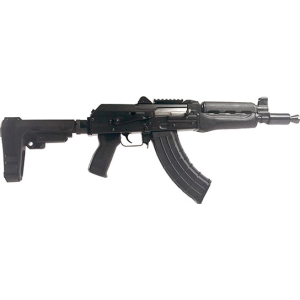 Zastava Zastava ZPAP92 AK Semi-Automatic Pistol 10\"Barrel 7.62x39 30rd Magazine , Bulged Trunnion, 1.5mm receiver, Chrome Lined Barrel- w/ SBA3 Brace ZP92762TABM - $1471.99 at Classic Firearms