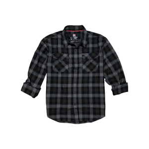 Hornady Gear 32215 Flannel Shirt 2XL Olive/Black/Gray, Cotton/Polyester, Relaxed Fit Button Up - Hornady