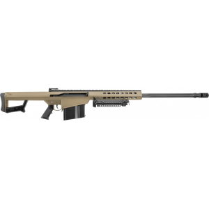 Barrett Barrett 14031 M82A1 50 BMG 29\" 10+1 Flat Dark Earth Cerakote Fixed w/Sorbothane Recoil Pad Stock Black Polymer Grip - $9732.87 at Classic Firearms