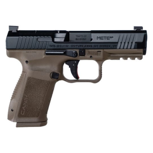 Canik Canik Mete SF Semi-Automatic 9x19mm Optic Ready Pistol, 4.19\" Barrel, (2) 15 Round Magazines - Black/FDE - HG7159-N - $474.99 at Classic Firearms