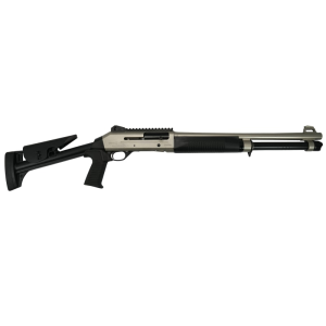 Ermox X-Defense Semi Auto M-4 Type Tactical Shotgun, 12 Ga, Gas Piston Operated, 5+1, 18.5\" Bbl, Fiber Optic Front Sight, Choke Tubes, Marine Finish, - Ermox Defense