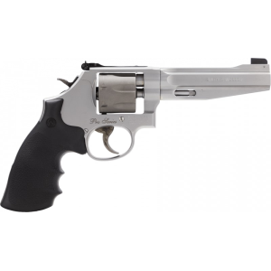 Smith & Wesson Smith & Wesson 178055 986 Performance Center DA/SA 9mm 5\" 7rd SS Titanium Cylinder Revolver - $899.99 at Classic Firearms