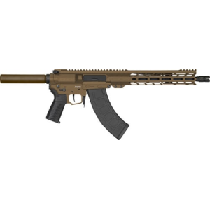 CMMG Banshee Mk47 76A1D0A-MB Pistol 7.62x39 12.5\" 30+1 Semi-Auto Midnight Bronze, M-LOK, Linear Compensator. - Cmmg