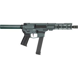 CMMG Banshee MkGs 99AE80F-CG Pistol, 9mm, 8\" Barrel, 33+1, Semi-Auto, Charcoal Green, RipBrace, Radial Delayed Blowback. - Cmmg
