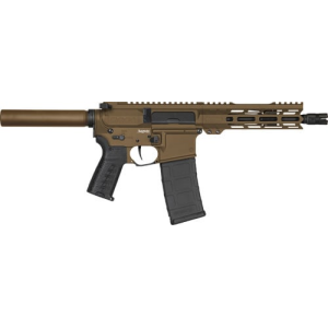CMMG Banshee Mk4 300BLK 8\" Pistol 30A240F-MB 30-Round Semi-Auto 4140CM Barrel Cerakote Midnight Bronze 5/8-24 Threaded Muzzle. - Cmmg
