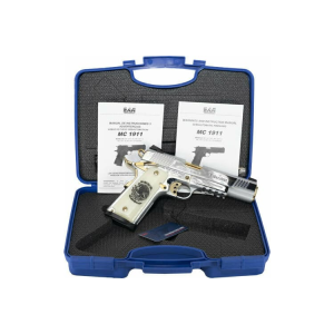 Eaa EAA 391057 MC1911S Liberadore II CHROME/GOLD Engraved 8rd - $778.00 at Classic Firearms