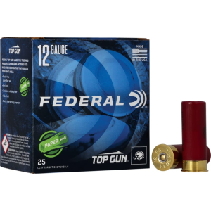 eral Premium Gold Medal Paper 12 Gauge 2.75 1 Oz #7.5 Lead Shot 25 Rounds Paper Hull Brass Head Ammo