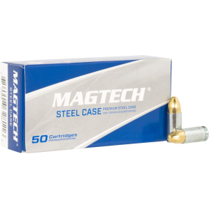 tech Steel Case (Zinc-Plated) Handgun Ammunition 9mm Luger 115 Gr. FMJ 1135 Fps 50/ct Ammo