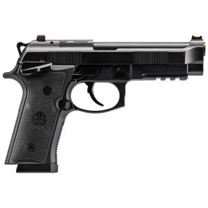 Beretta Beretta J92XFMSDA15 92GTS Full Size 15+1 4.70\" Black Inox Steel Barrel, Black Cerakote Optic Ready/Serrated Steel Slide + Aluminum Frame w/Beavertail & Picatinny Rail, Ambidextrous - $849.00 at Classic Firearms