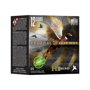 eral Premium Hi-Bird 12 Gauge 2.75 #5 Bismuth 1 1/4 Oz Fiber-Wad 25-Round Box Ammo