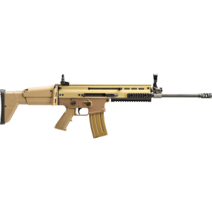FN Herstal SCAR 16S Semi-Automatic 5.56x45mm Rifle with Non-Reciprocation Charging Handle, 16.2\" Barrel, (1) 30 Round Magazine - FDE - 98501-2