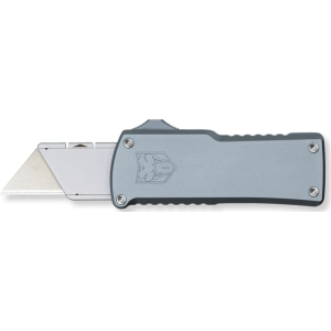 Cobratec Knives CobraTec Knives Utility OTF 3.38\" Gray Aluminum Handle - $79.99 at Classic Firearms