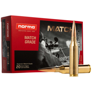 Norma Norma Ammunition 20174602 Dedicated Precision Golden Target Match 300 Norma Mag 230 GRHollow Point Boat Tail 20 Per Box - $94.27 at Classic Firearms
