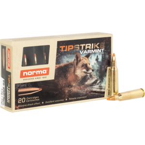 Norma Ammunition 20157372 Dedicated Hunting Varmint 22-250 Rem 55 GRPolymer Tip 20 Per Box ma Ammunition 20157372 Dedicated Hunting Varmint 22-250 Rem 55 GRPolymer Tip 20 Per Box Ammo