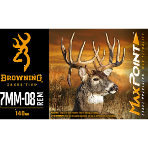wning B192107082 Max Point 7mm-08 Rem 140 GR20 Per Box Ammo