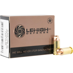 Wilson Combat Lehigh Defense LA45135XD Xtreme Defense 45 ACP 135 GRLehigh Defense XD FMT 20 Per Box - $37.81 at Classic Firearms