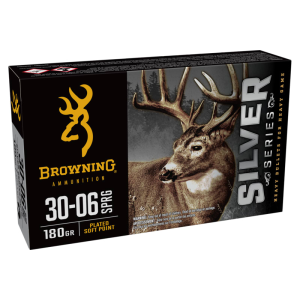 Browning Ammo B192630061 Silver 30-06 180 GR20 Per Box wning B192630061 Silver 30-06 180 GR20 Per Box Ammo