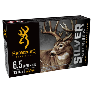 wning B192600651 Silver 6.5 Creedmoor 129 GR20 Per Box Ammo