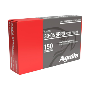 Aguila InterLock .30-06 Springfield 150gr Soft Point Boat Tail Brass Case 20 Rounds MPN 8108AG ila InterLock .30-06 Springfield 150gr Soft Point Boat Tail Brass Case 20 Rounds MPN 8108AG Ammo