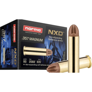 ma NXD .357 Magnum 80gr Fluted Injection-Molded Copper-Polymer Bullet 20rds Brass Case Ammo