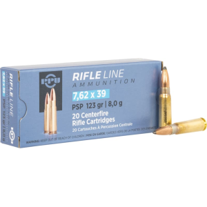 Z PP739P Metric Rifle Rifle Line 7.62x39mm 123 GRPointed Soft Point 20 Per Box Ammo