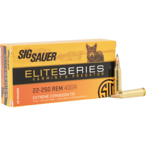  Sauer E225VP4020 Varmint & Predator 22-250 Rem 40 GR20 Per Box Ammo