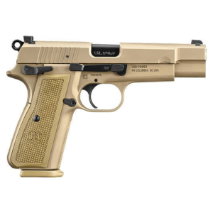 Fn FN High Power Semi-Automatic 9x19mm Pistol, 4.7\" Barrel, (2) 17 Round Magazines - FDE - 66-101069 - $1025.72 at Classic Firearms