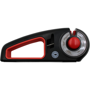 Remington by Camp Co CBGKS1 Knife Sharpener Adjustable Black/Red Plastic, Carbide/Ceramic Sharpener - Campco
