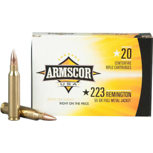 Armscor FAC2231N .223/5.56 NATO 55 GR Full Metal Jacket Ammo - 20rd Box 20rd Box Ammo