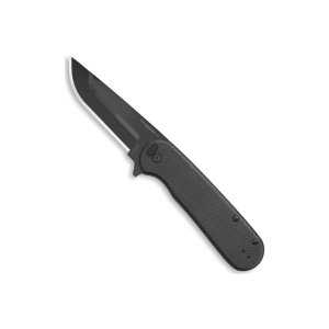 Outdoor Edge VX330A Razor VX3 EDC 3\" Folding Drop Point Plain Black 420J2 SS Blade, Green G10 Handle