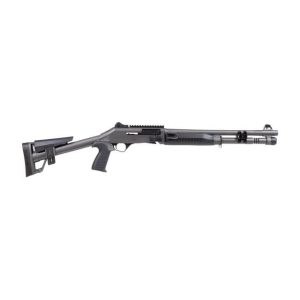 Panzer Arms M4 SPEED Tactical Semi-Auto Shotgun 18.5\" Ported Barrel 12GA 3\" 5 Round -Piston Driven -Fixed Skeleton Stock -Disruptive Grey -PAM4CSDGPFSS