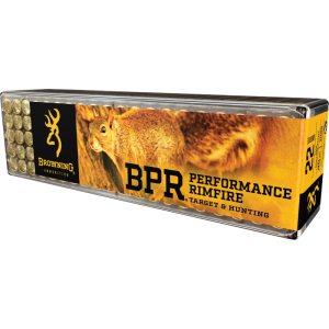 Browning Ammo B194122100 BPR Performance Rimfire 22LR 40 GR Hollow Point 100 Per Box wning B194122100 BPR Performance Rimfire 22LR 40 GR Hollow Point 100 Per Box Ammo