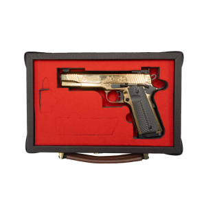 Eaa EAA Girsan 1911 Pistol 5 Barrel .45ACP 8rd - Ornate Gold Lux Finish - Includes G10 Grips, Extended Beavertail, Custom Engraving - 390093 - $1000.00 at Classic Firearms