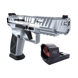 Canik Canik SFx RIVAL-S 5\" Optic Ready Steel Frame with 2-18rd Mags and 3 MOA MECANIK MO2 Reflex Sight - HG7607C-N - $1039.99 at Classic Firearms