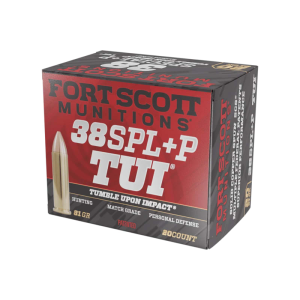 Fort Scott Munitions FSM 38+P-081-SCV 38SP +P 81 GR TUI - 20rd Box - $27.74 at Classic Firearms