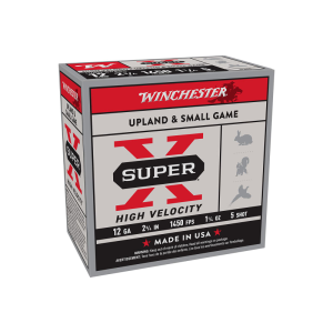 Winchester Super X High Velocity 12 Gauge 2.75 1-1/4oz #5 Lead Shot 25rd Brass Case X12HV5 020892027671 chester Super X High Velocity 12 Gauge 2.75 1-1/4oz #5 Lead Shot 25rd Brass Case X12HV5 020892027671 Ammo