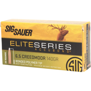 Sig Sauer Sig Sauer E65CMPH14020 Platinum Hunter 6.5Creedmoor 140 GR Bonded Polymer Tip 20 Per Box - $53.15 at Classic Firearms