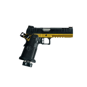 Great Lakes Firearms Great Lakes Firearms GL1911DS-9FSS G-GLD 1911DS Synergy 5\" barrel, 20rd Magazine, Black Slide, Gold Frame - $968.00 at Classic Firearms
