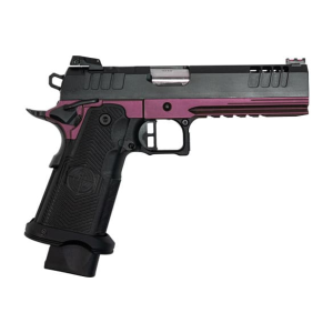 Great Lakes Firearms GL1911DS-9FSS CHY 1911DS Synergy 5 Inch 20 Shot Black Slide Cherry Frame