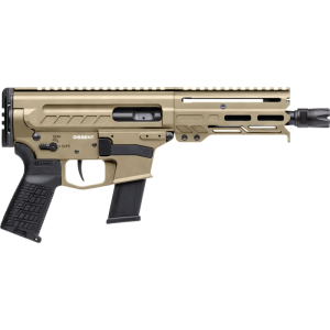 Cmmg CMMG 45A4C0FCT Dissent MKG 13+1 6.50\" Black Nitride Medium Taper Threaded Barrel, CMMG 5.5\" M-LOK Handguards, Coyote Tan Cerakote Aluminum Picatinny Rail Receiver, CMMG Zeroed Grips - $1750.79 at Classic Firearms