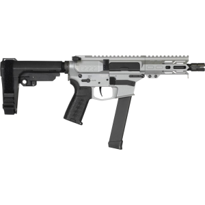 Cmmg CMMG 99A890FTI Banshee MKGS 33+1 5\" Black Nitride Medium Taper Threaded Barrel, EML 4\" M-LOK Handguards, Titanium Cerakote Aluminum Picatinny Rail Receiver, CMMG Zeroed Grips - $1574.03 at Classic Firearms