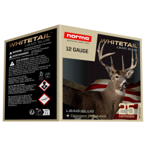 Norma Norma 1198043410 12G 2.75 Slug Whitetail - 25sh Box - $24.54 at Classic Firearms