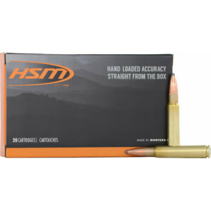 HSM 8mm Mauser 195gr Soft Point 20 Round Box Brass Case 8Mauser-5-N 8mm Mauser 195gr Soft Point 20 Round Box Brass Case 8Mauser-5-N Ammo