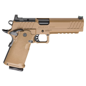 Springfield Springfield Prodigy 1911 9mm Pistol, Optic Ready, 5\" Match SS Barrel, 1-17 + 1- 20 Rd Mag, Ambi Safety, Grip Safety - Coyote Brown - PH9119AOSCB - $1459.00 at Classic Firearms