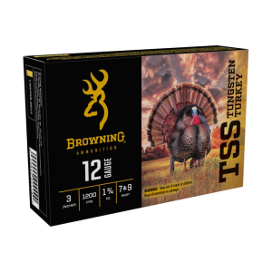 Browning Browning Ammo B193921230 TSS Tungsten 12GA 3\" 1 3/4oz 7,9 Shot - 5sh Box - $74.22 at Classic Firearms
