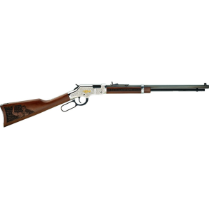 Henry Henry H004STS Salute to Scouting 22 S/L/LR Lever Action 22 LR 20\" 16 LR/21 Short w/ Walnut Stock Blued Barrel/Nickel Receiver - $1042.64 at Classic Firearms