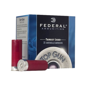 Federal Top Gun 12 Gauge 2.75 1 Oz #7.5 Lead Shot 25 Rounds Plastic Case TG12175 eral Top Gun 12 Gauge 2.75 1 Oz #7.5 Lead Shot 25 Rounds Plastic Case TG12175 Ammo